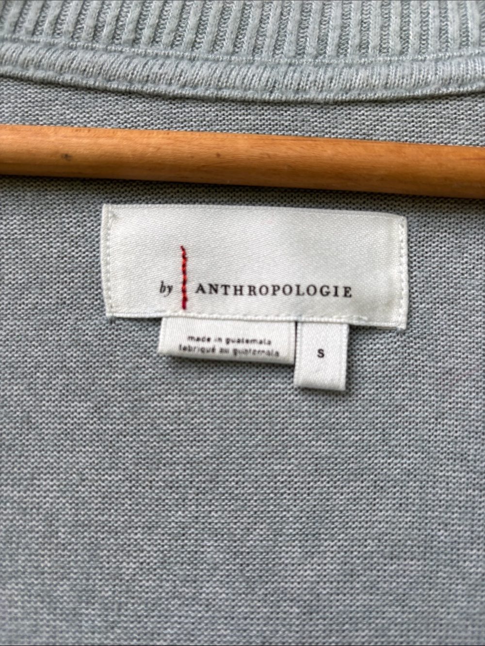 Anthropologie By Anthropologie Surplice Wrap Soft Knit Pullover Top Blue S - Picture 3 of 10